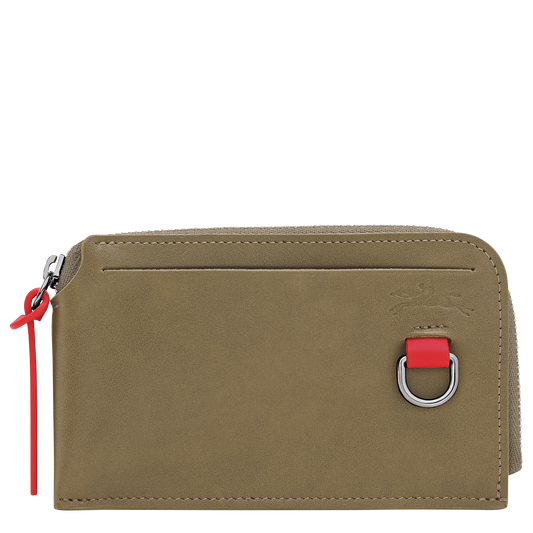 LONGCHAMP-Longchamp Pocket Card holder-Olive-30048HIM510-1