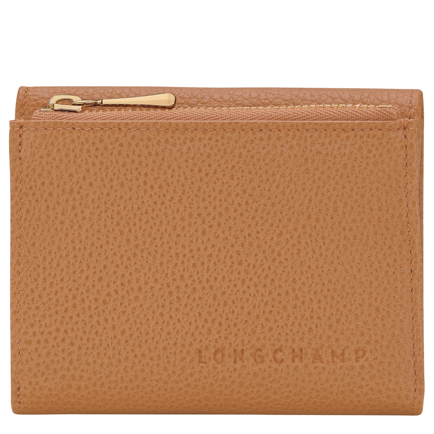 LONGCHAMP-Le Foulonné Compact wallet-Pecan-30049021M74-1