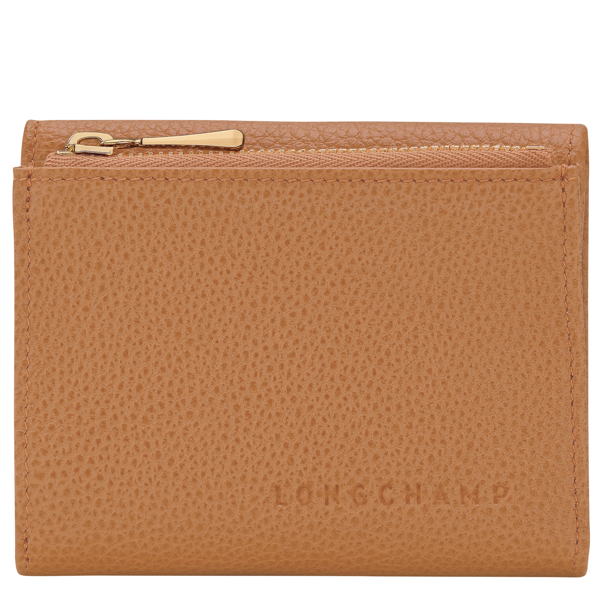LONGCHAMP-Le Foulonné Compact wallet-Pecan-30049021M74-1