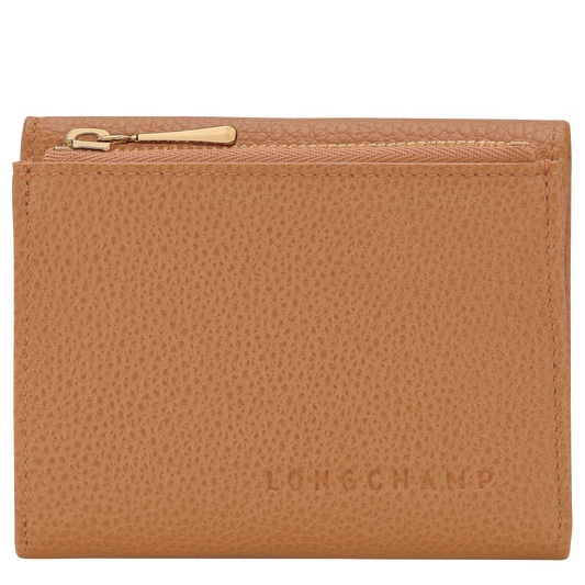 LONGCHAMP-Le Foulonné Compact wallet-Pecan-30049021M74-1
