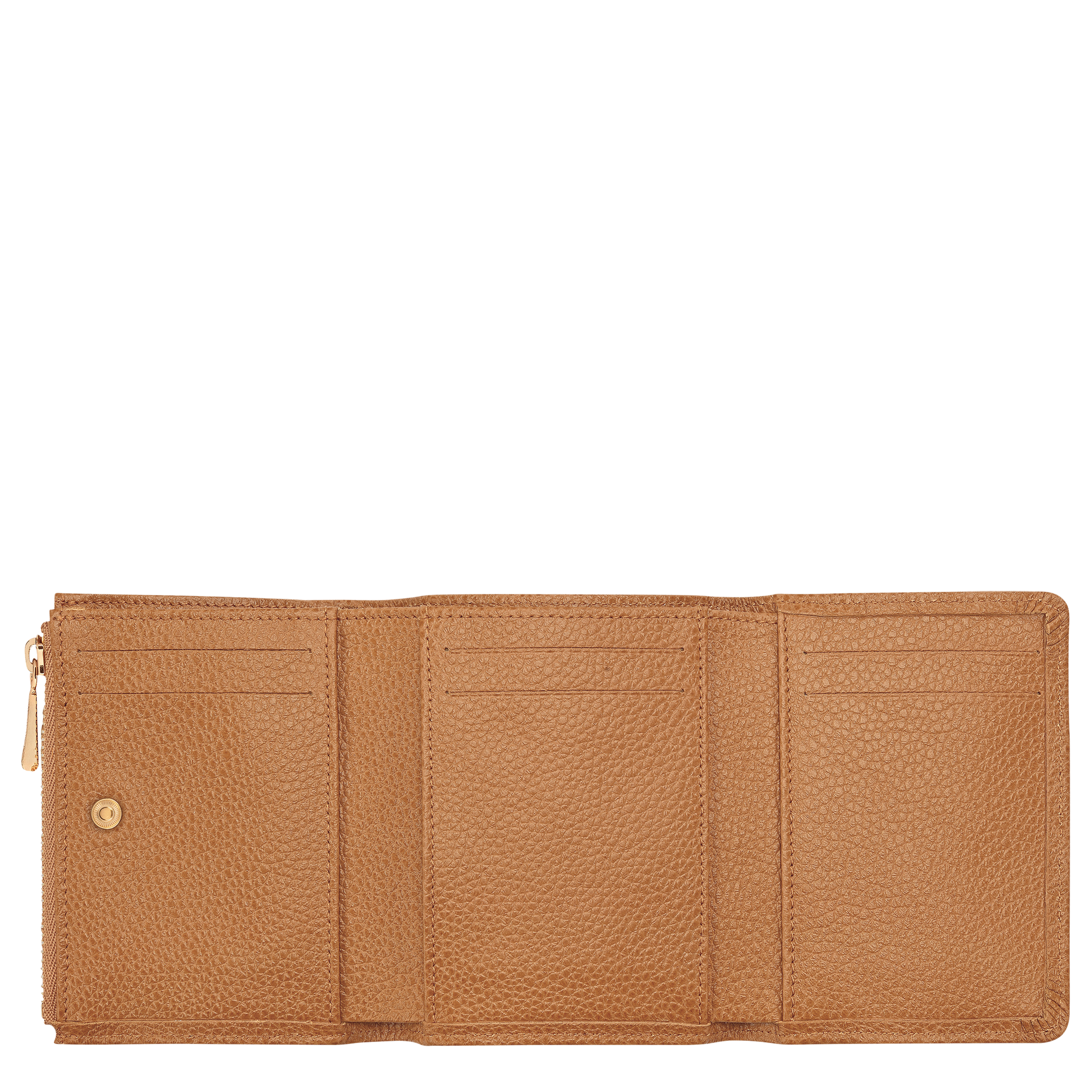 LONGCHAMP-Le Foulonné Compact wallet-Pecan-30049021M74-3