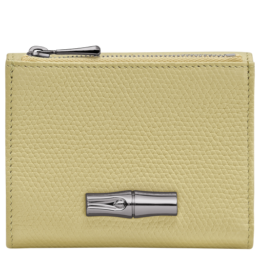 LONGCHAMP-Le Roseau Compact wallet-Pistachio-30049HFP244-1