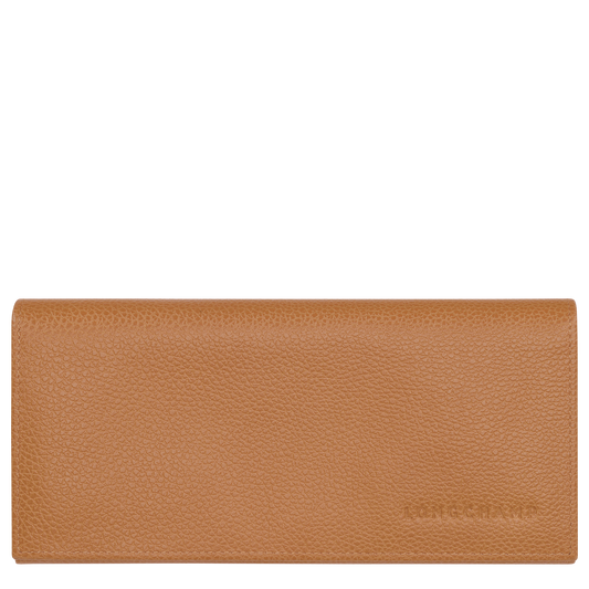 LONGCHAMP-Le Foulonné Long continental wallet-Pecan-30050021M74-1