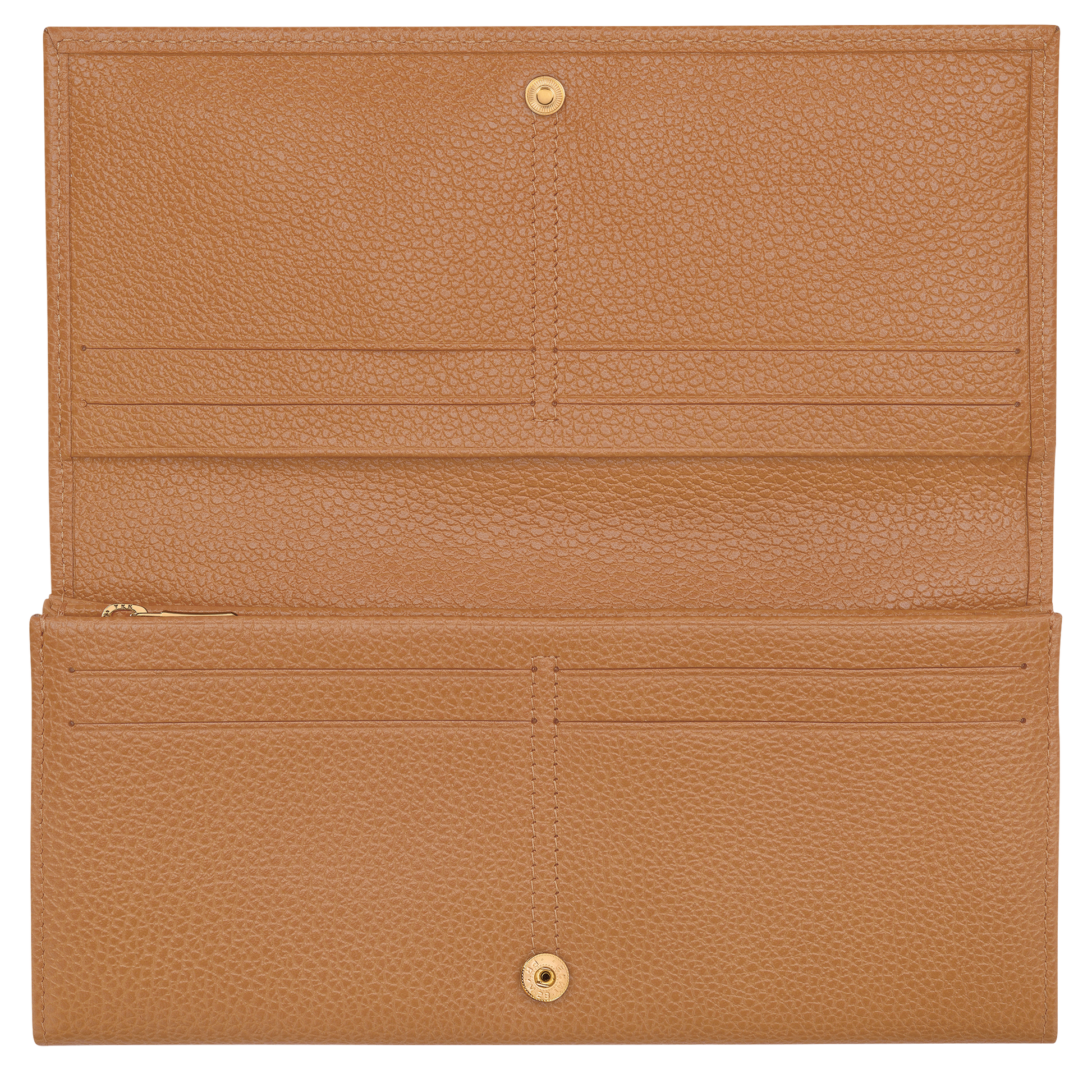 LONGCHAMP-Le Foulonné Long continental wallet-Pecan-30050021M74-3