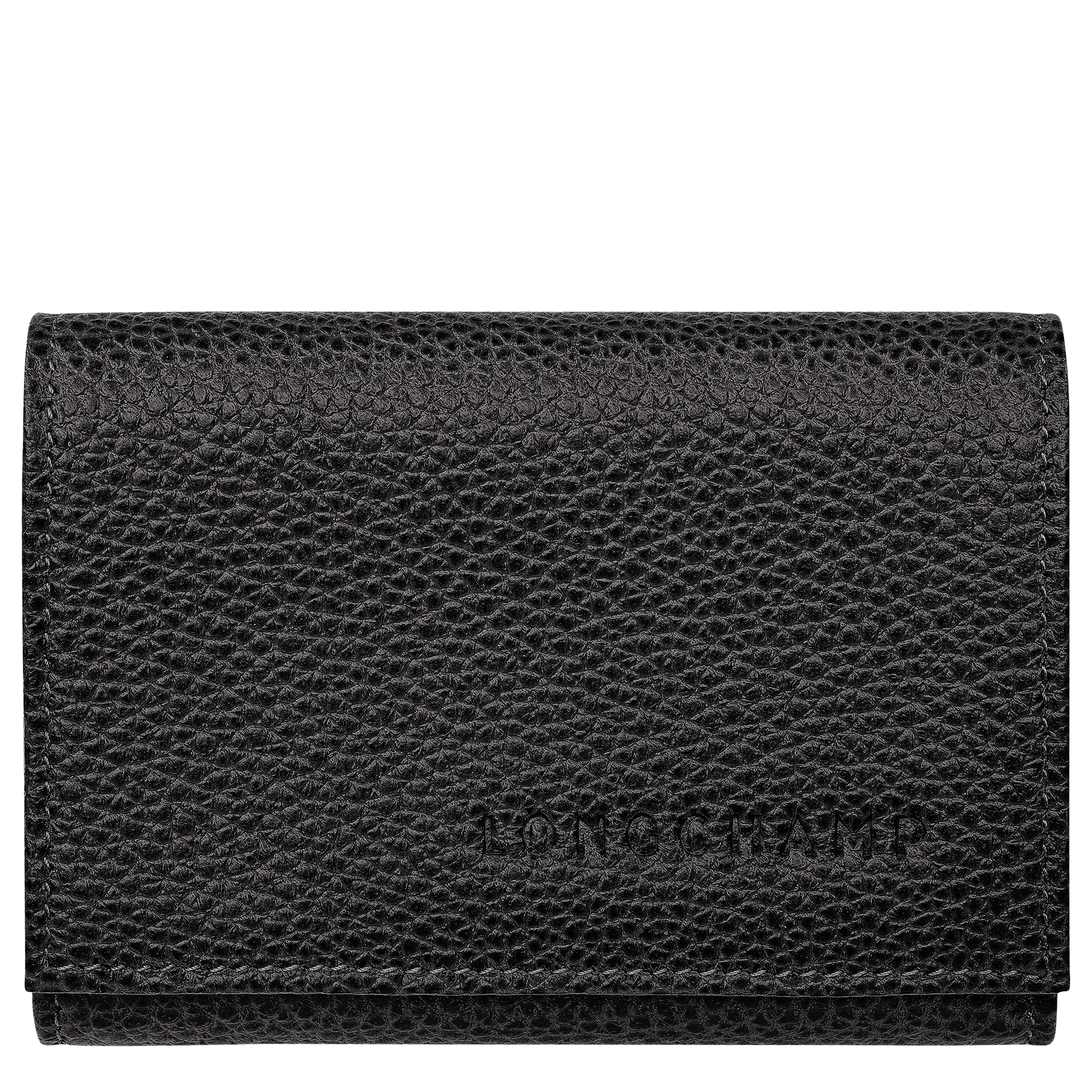LONGCHAMP-Le Foulonné Compact wallet-Black-30058021001-1