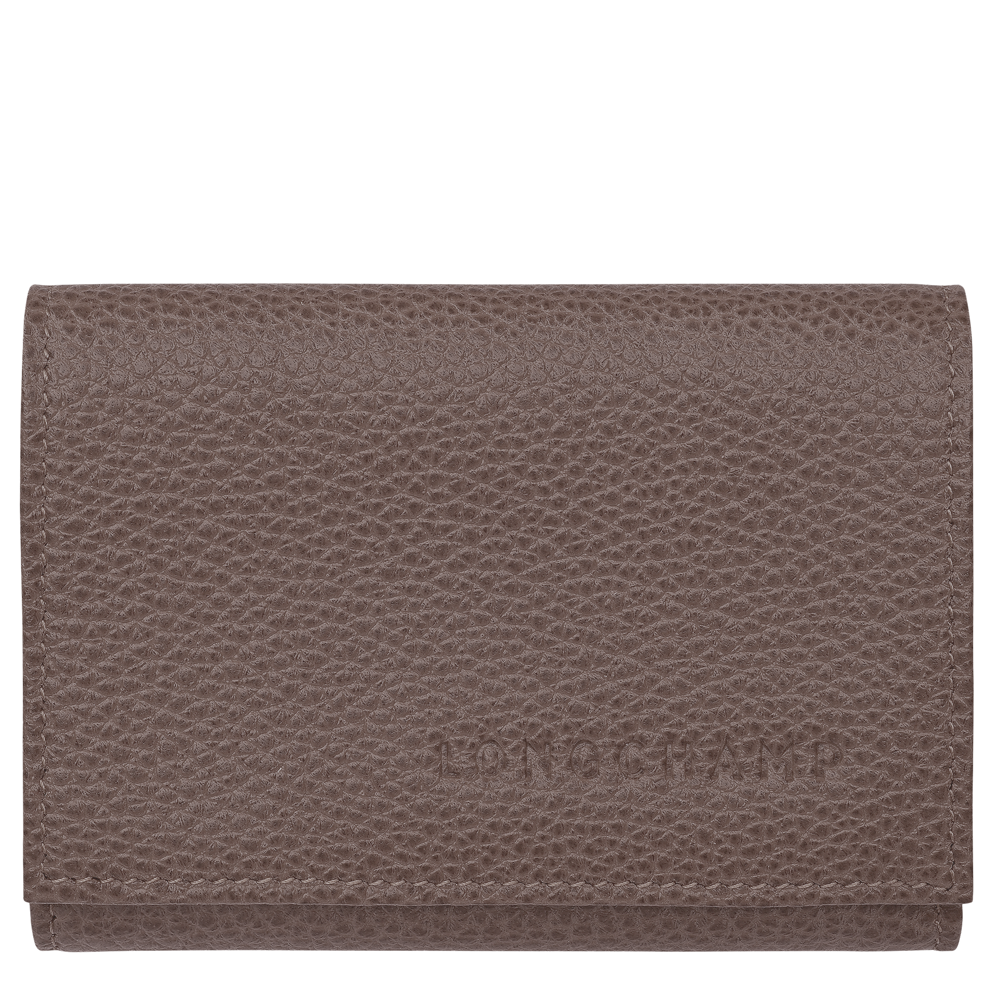 LONGCHAMP-Le Foulonné Compact wallet-Taupe-30058021215-1