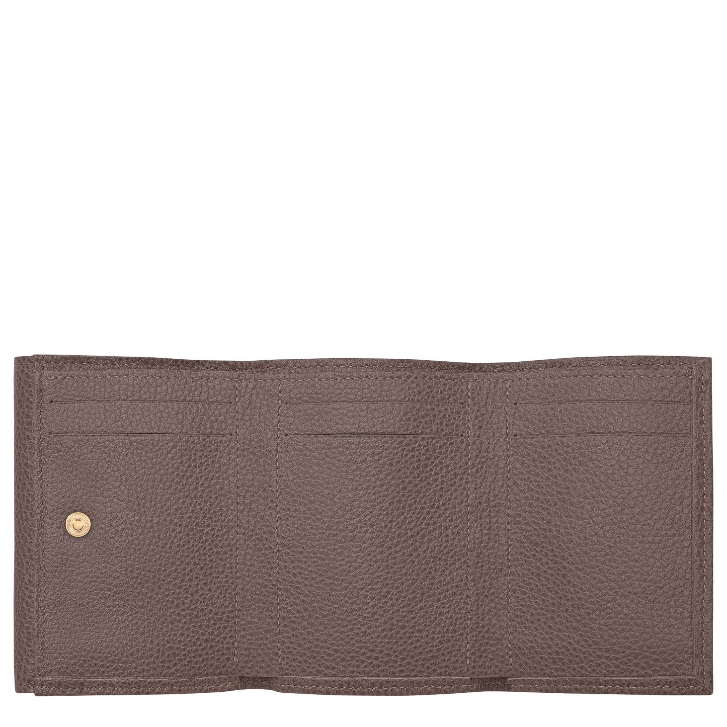LONGCHAMP-Le Foulonné Compact wallet-Taupe-30058021215-3