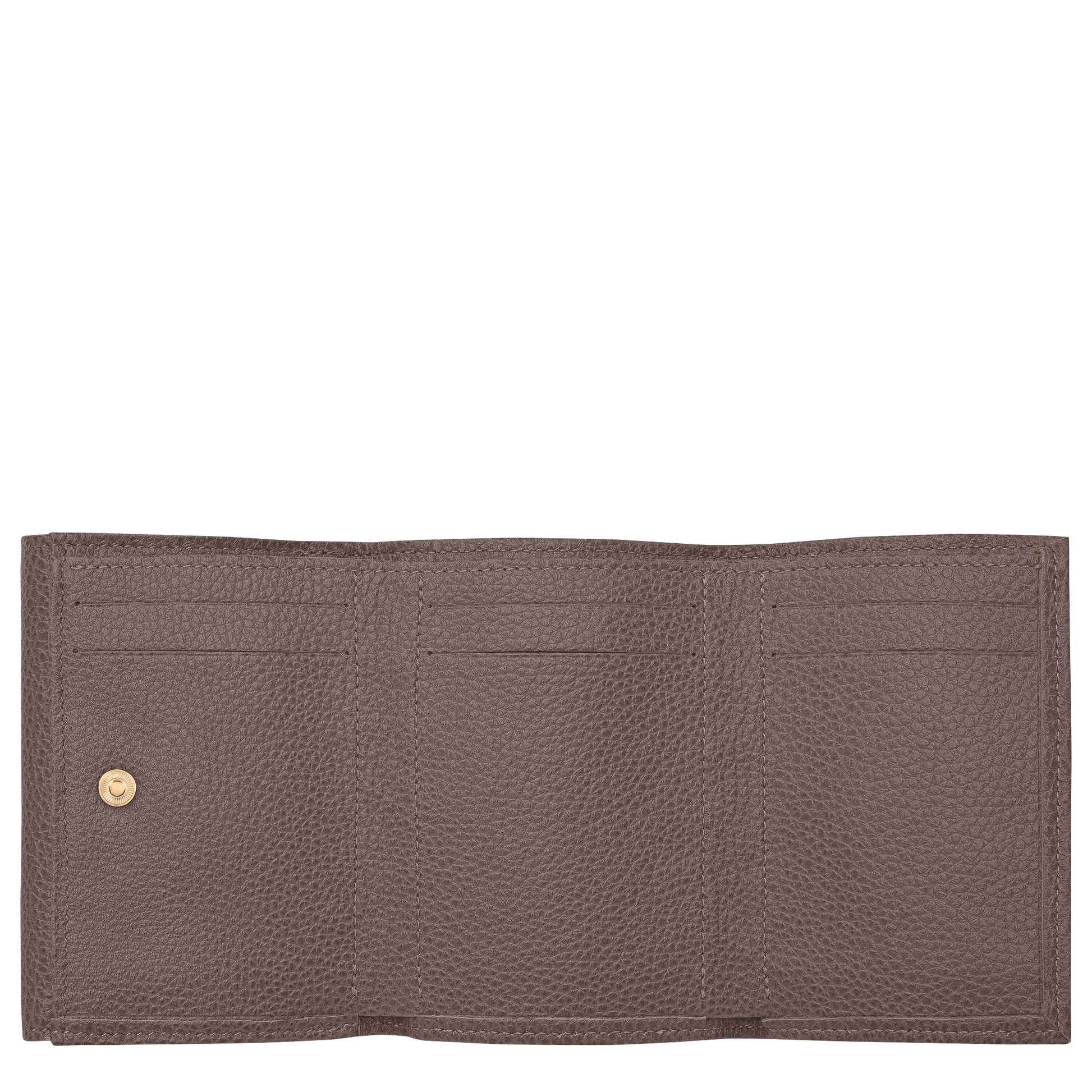 LONGCHAMP-Le Foulonné Compact wallet-Taupe-30058021215-3