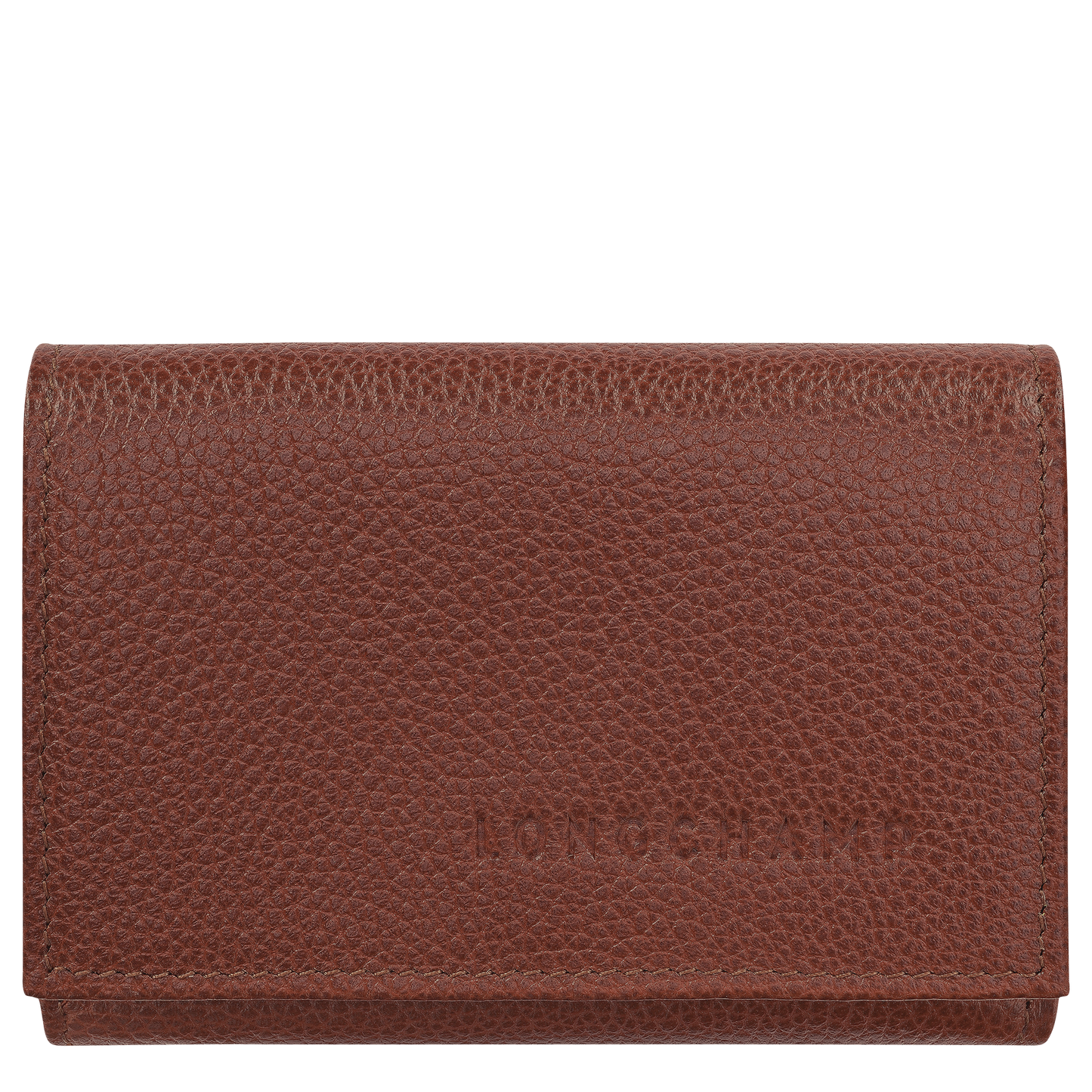 LONGCHAMP-Le Foulonné Compact wallet-Coffee-30058021M02-1
