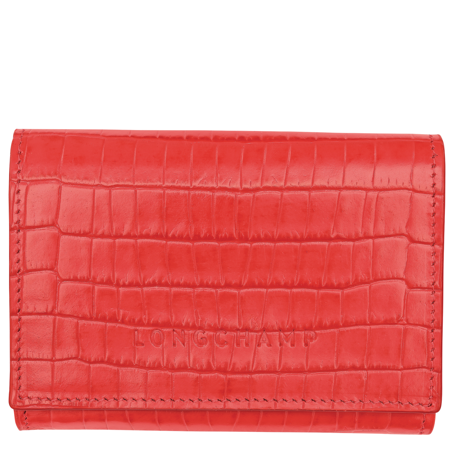 LONGCHAMP-Longchamp Pocket Compact wallet-Vermilion-30058HID108-1