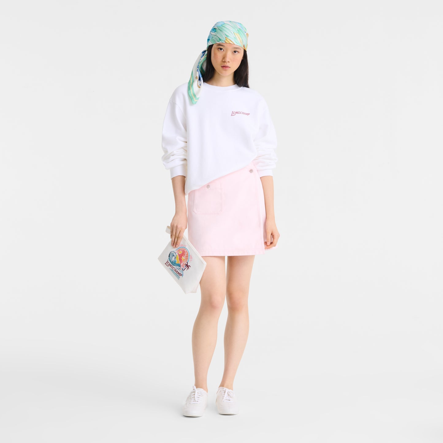 LONGCHAMP-Le Pliage Collection Pouch-Rainbow-30060HJAM36-2