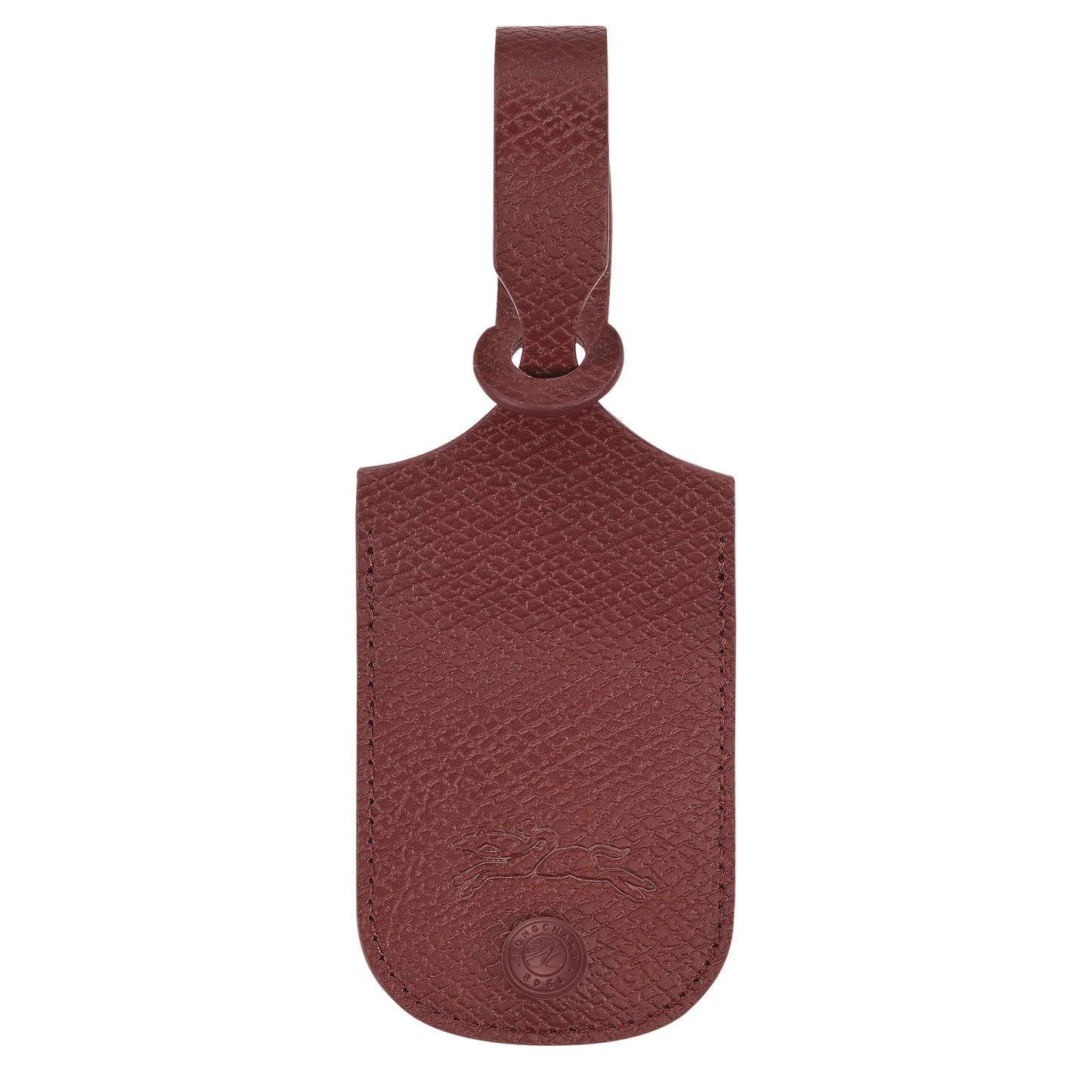 LONGCHAMP-Le Pliage One Luggage tag-Burgundy-30063K03P87-1
