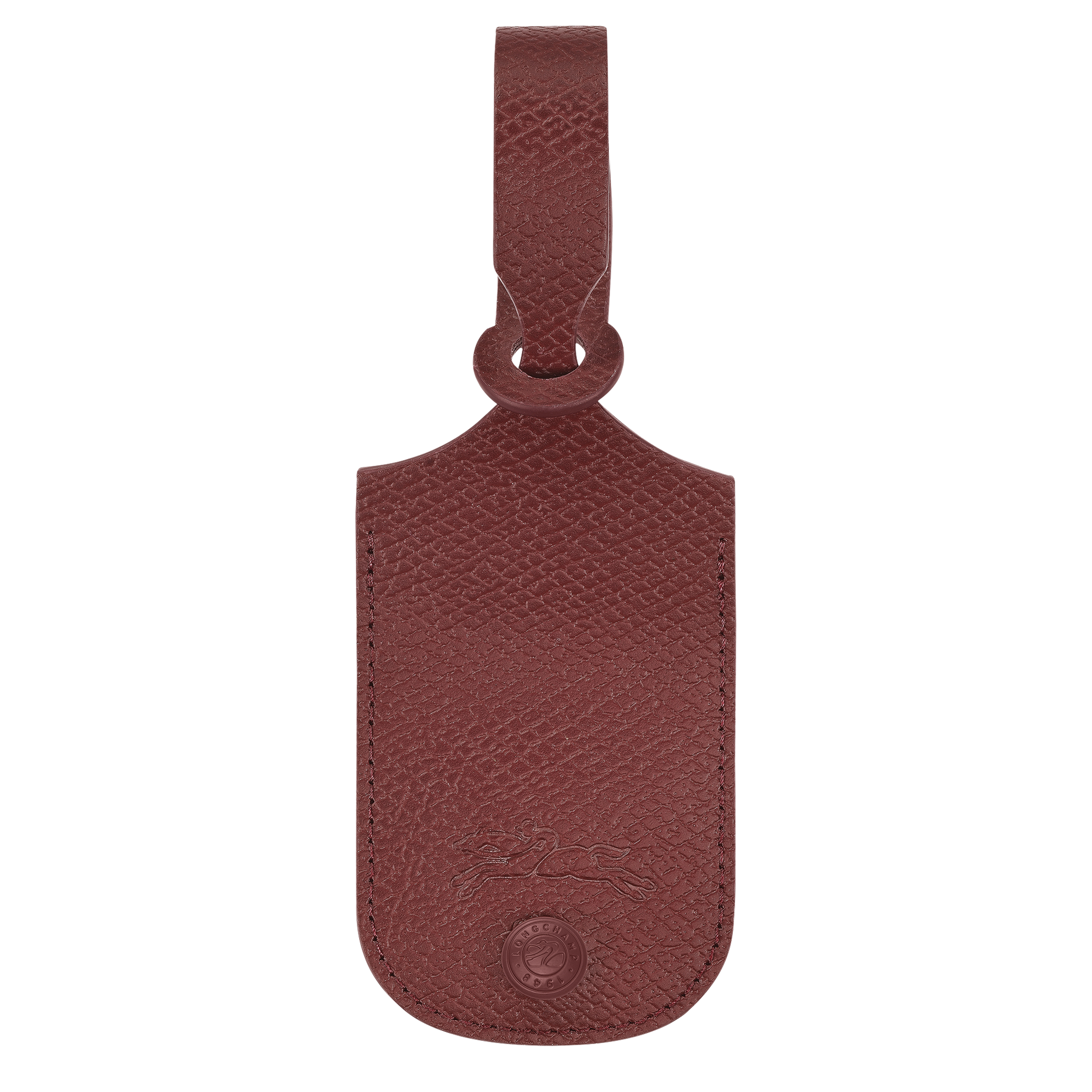 LONGCHAMP-Le Pliage One Luggage tag-Burgundy-30063K03P87-1