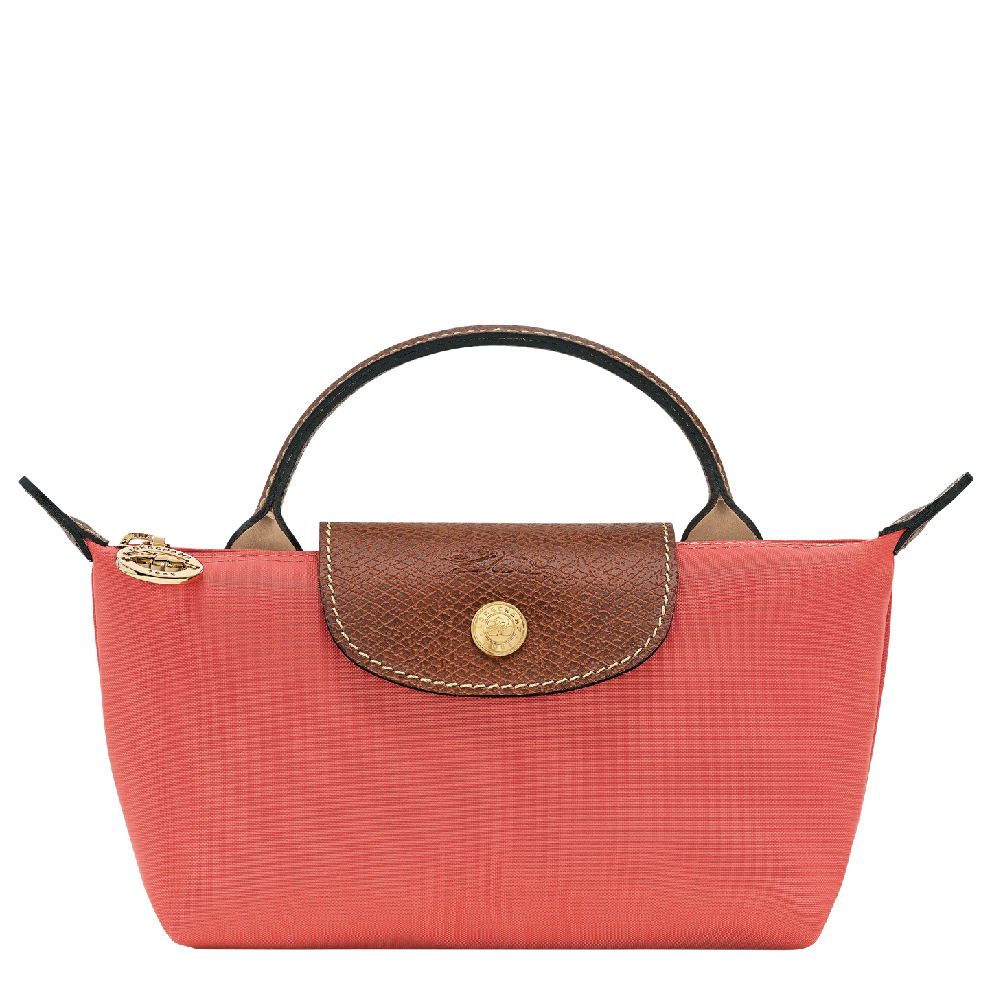 LONGCHAMP-Le Pliage Original Pouch with handle-Strawberry-34175089218-1