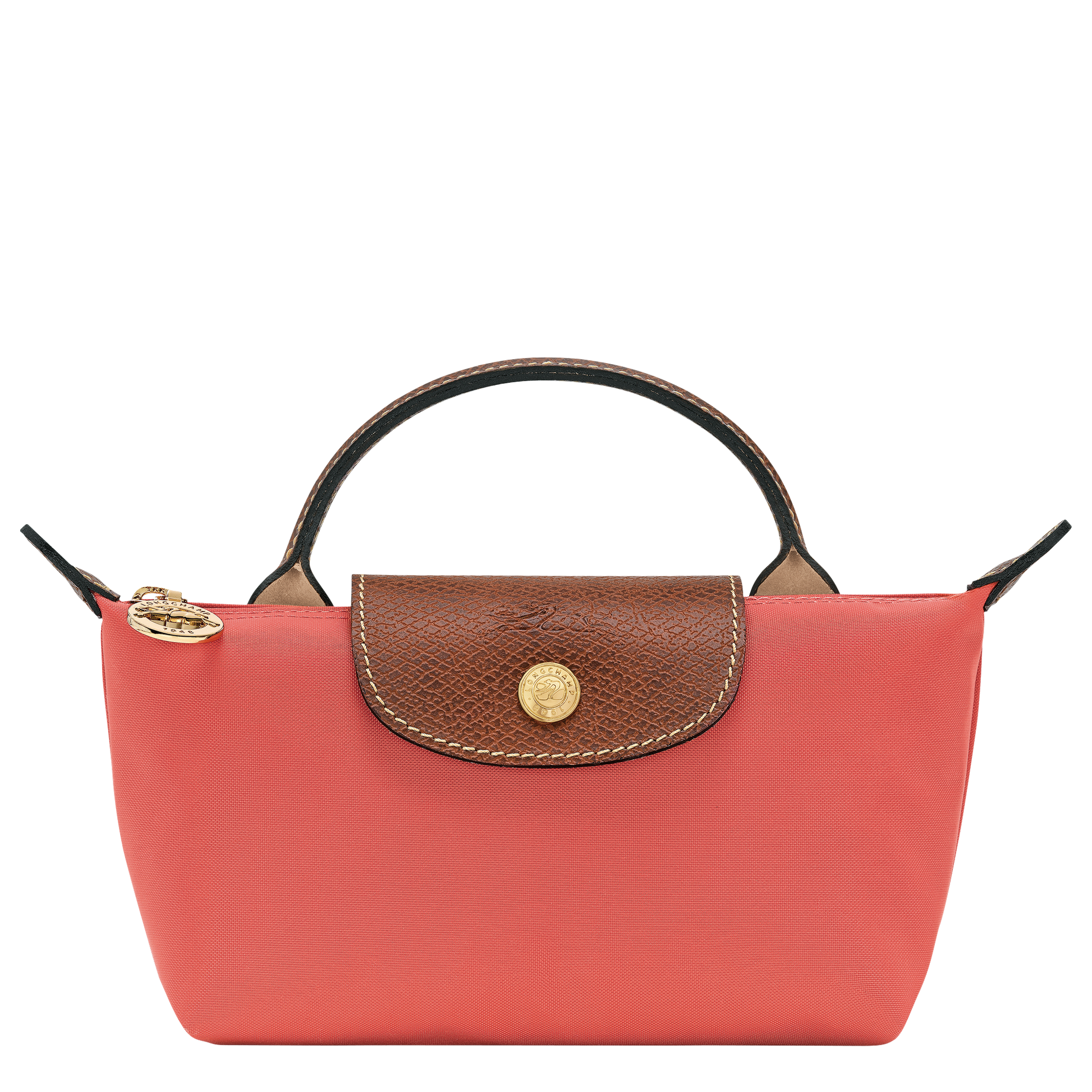 LONGCHAMP-Le Pliage Original Pouch with handle-Strawberry-34175089218-1