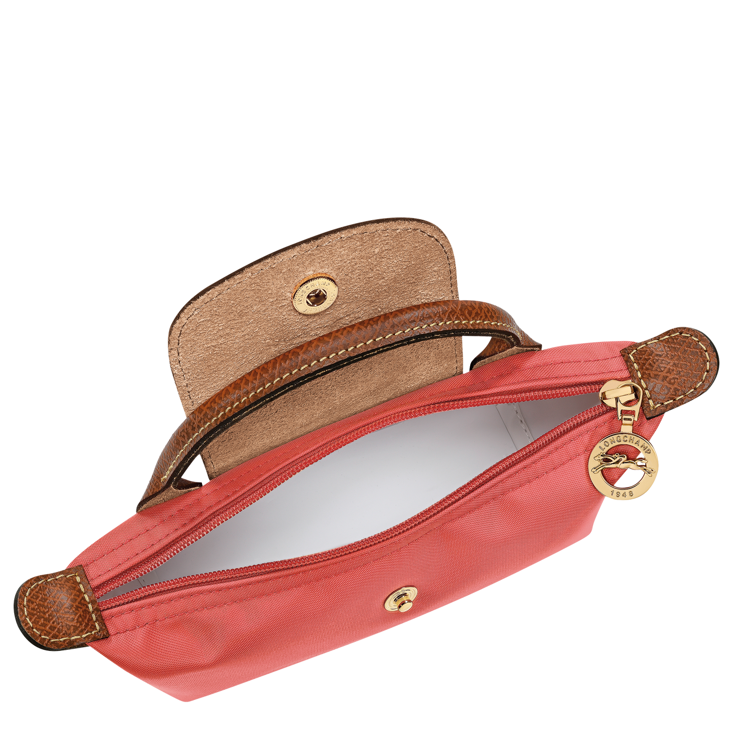 LONGCHAMP-Le Pliage Original Pouch with handle-Strawberry-34175089218-5