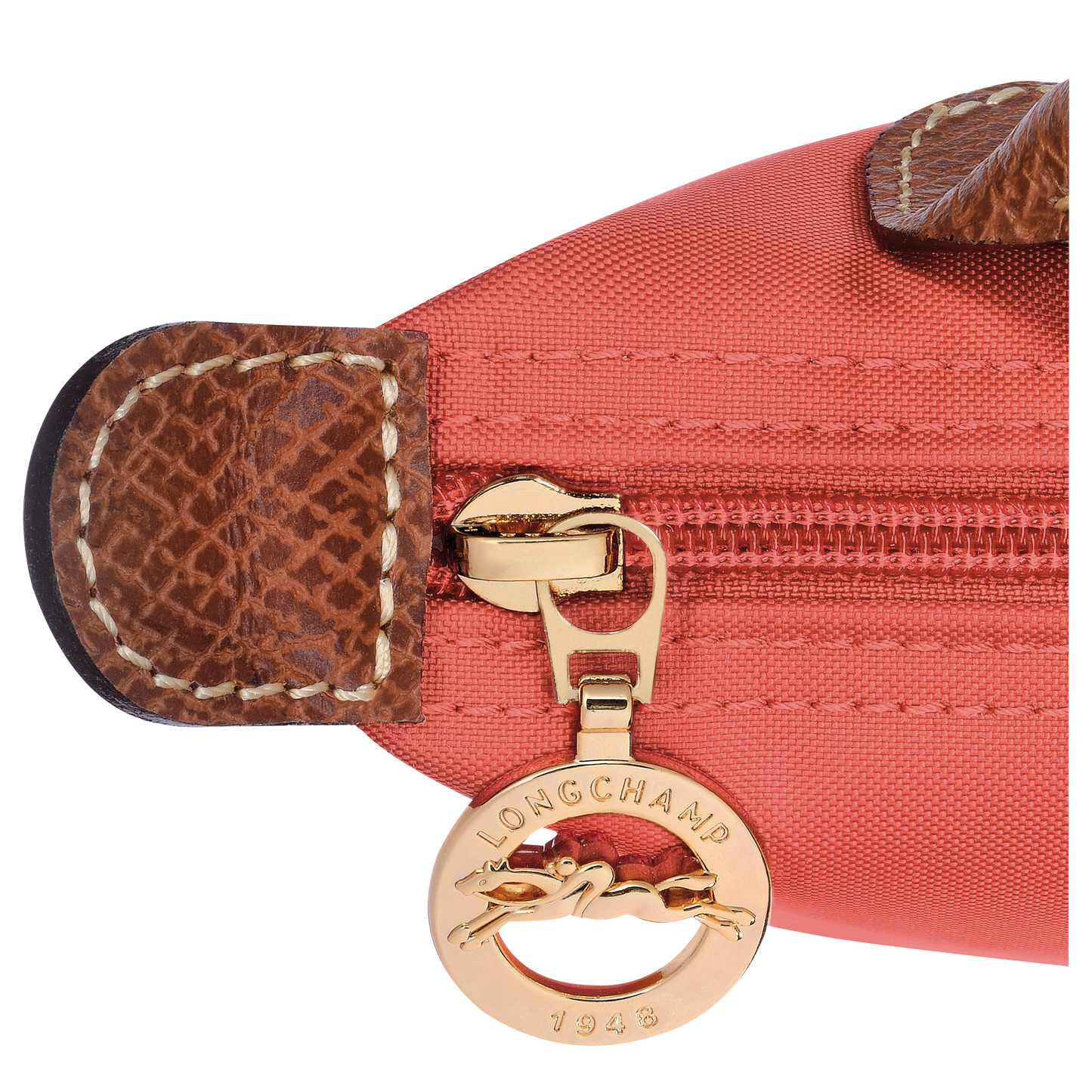LONGCHAMP-Le Pliage Original Pouch with handle-Strawberry-34175089218-6