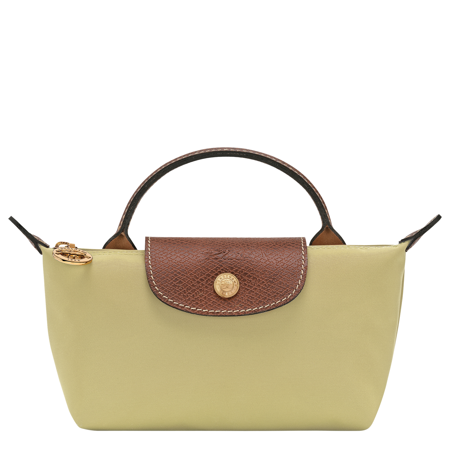 LONGCHAMP-Le Pliage Original Pouch with handle-Pistachio-34175089244-1