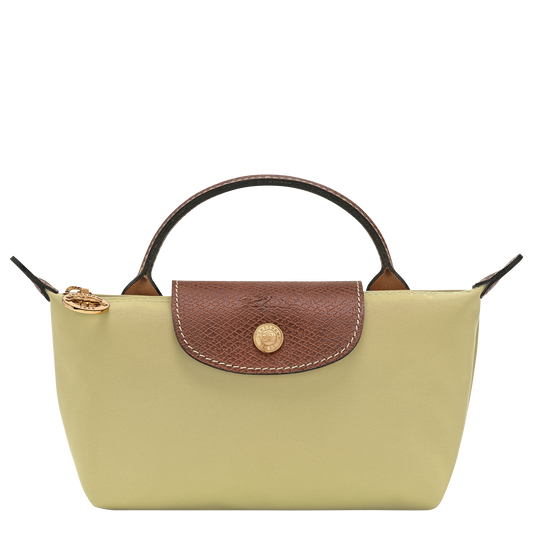 LONGCHAMP-Le Pliage Original Pouch with handle-Pistachio-34175089244-1