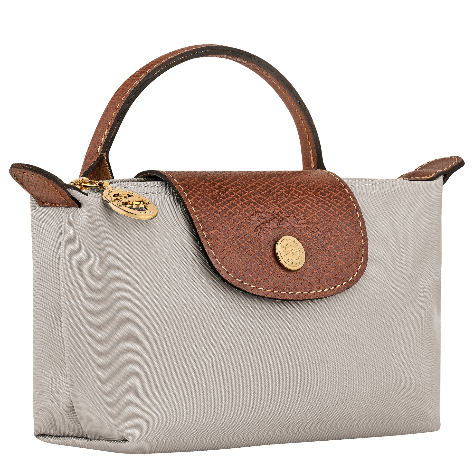 LONGCHAMP-Le Pliage Original Pouch with handle-Pebble-34175089349-3