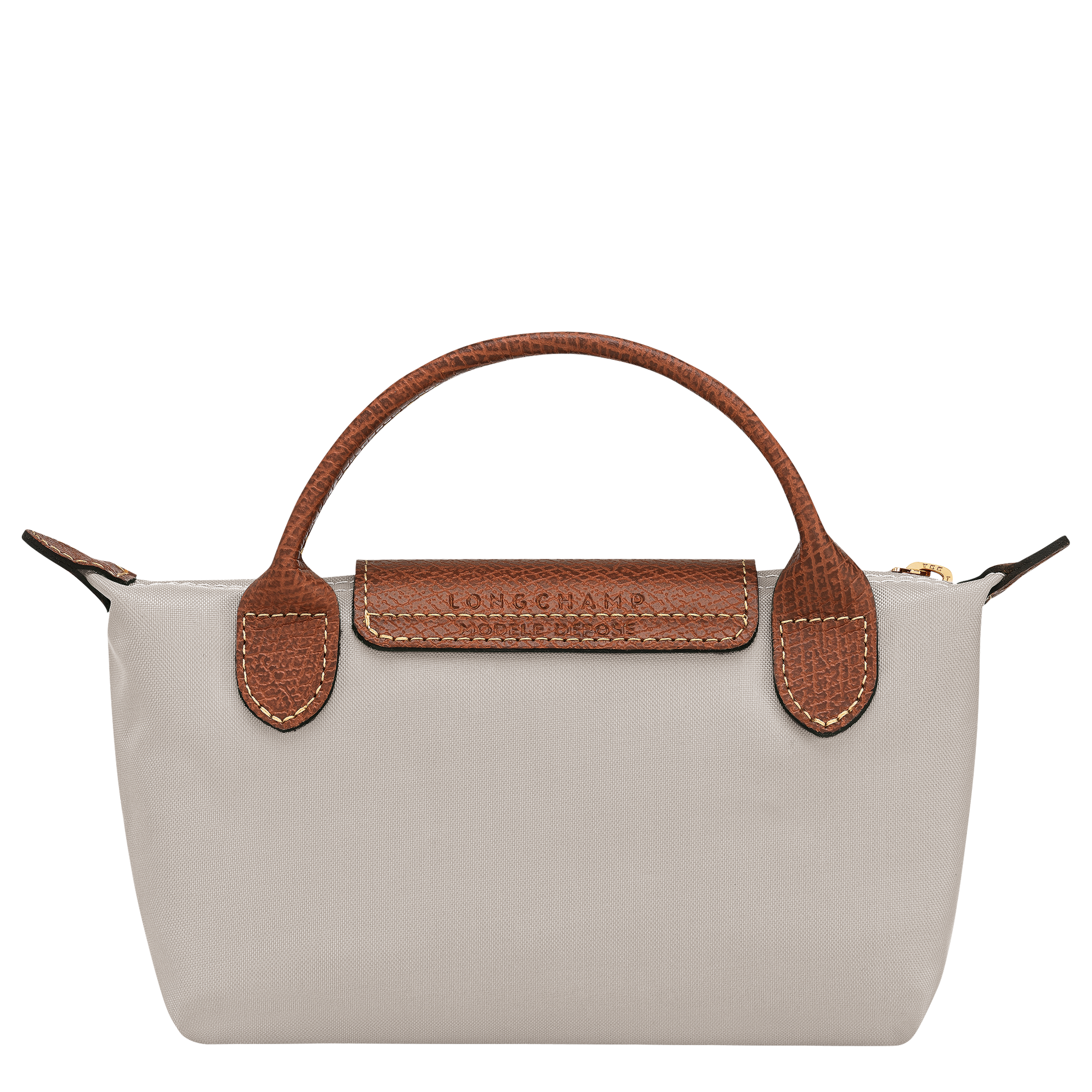 LONGCHAMP-Le Pliage Original Pouch with handle-Pebble-34175089349-4