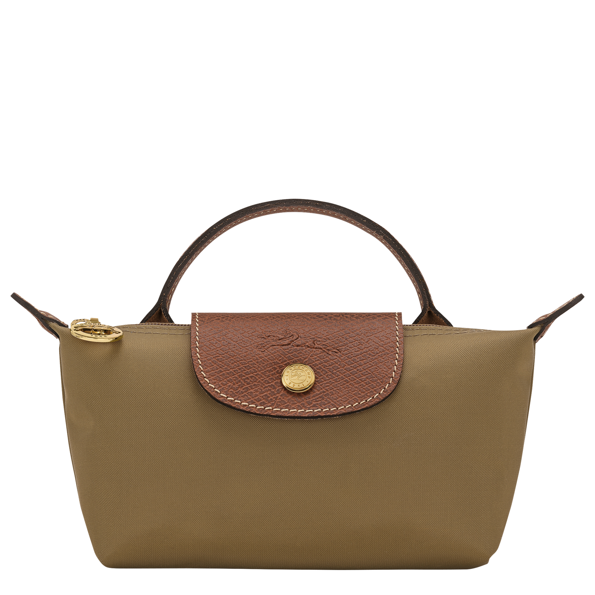 LONGCHAMP-Le Pliage Original Pouch with handle-Olive-34175089510-1