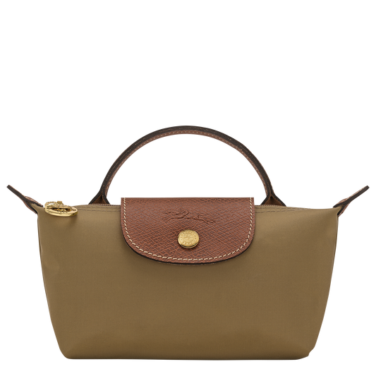 LONGCHAMP-Le Pliage Original Pouch with handle-Olive-34175089510-1