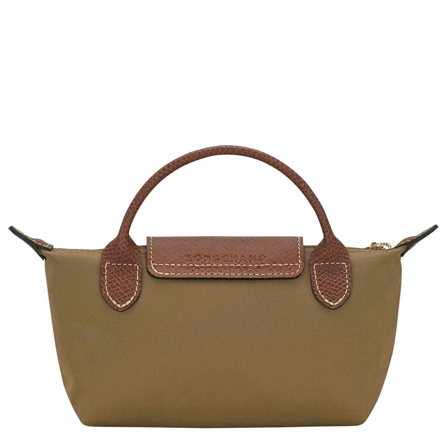 LONGCHAMP-Le Pliage Original Pouch with handle-Olive-34175089510-4
