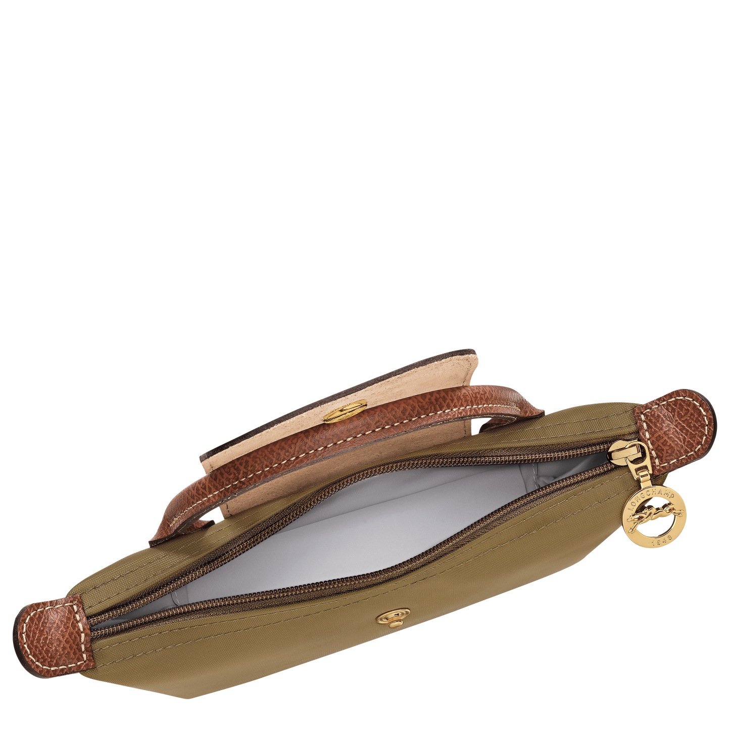 LONGCHAMP-Le Pliage Original Pouch with handle-Olive-34175089510-5