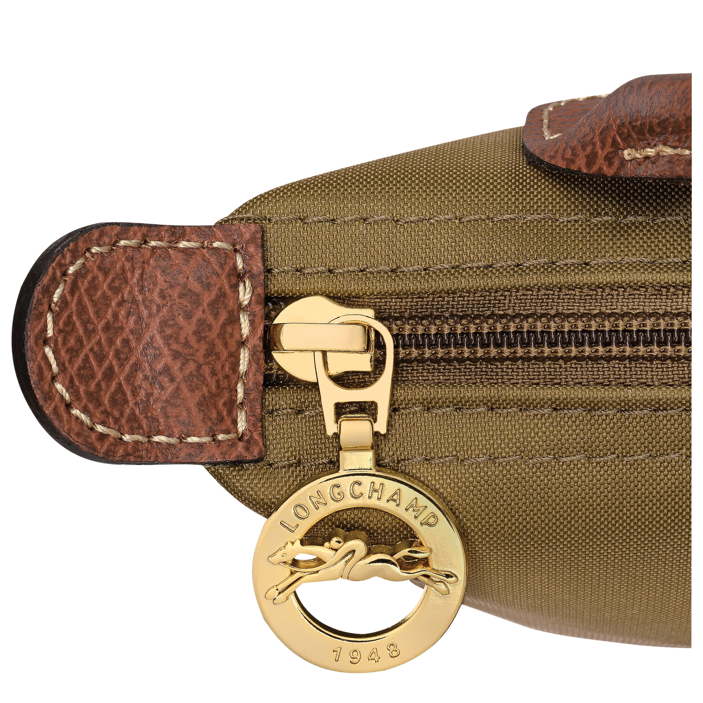 LONGCHAMP-Le Pliage Original Pouch with handle-Olive-34175089510-6