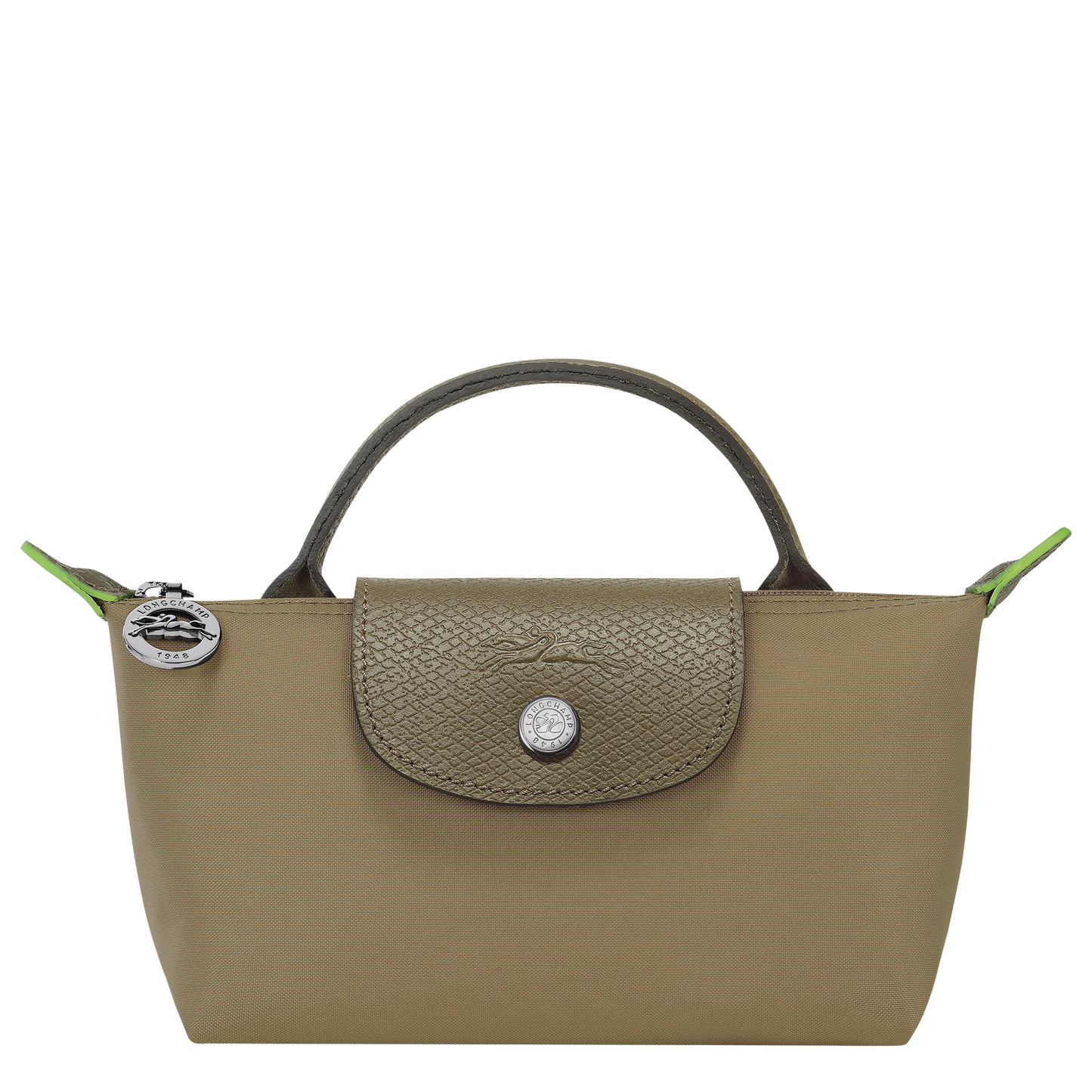 Le Pliage Green  Pouch with handle