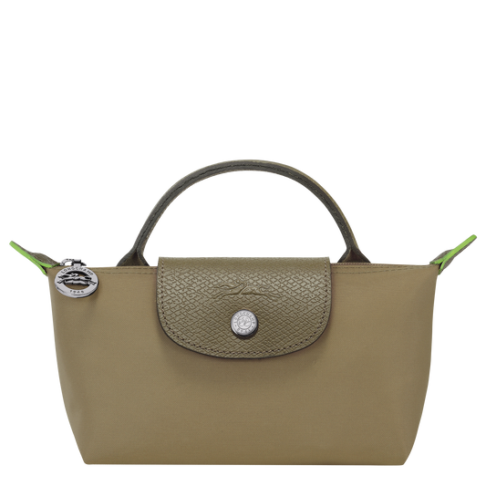 Le Pliage Green  Pouch with handle