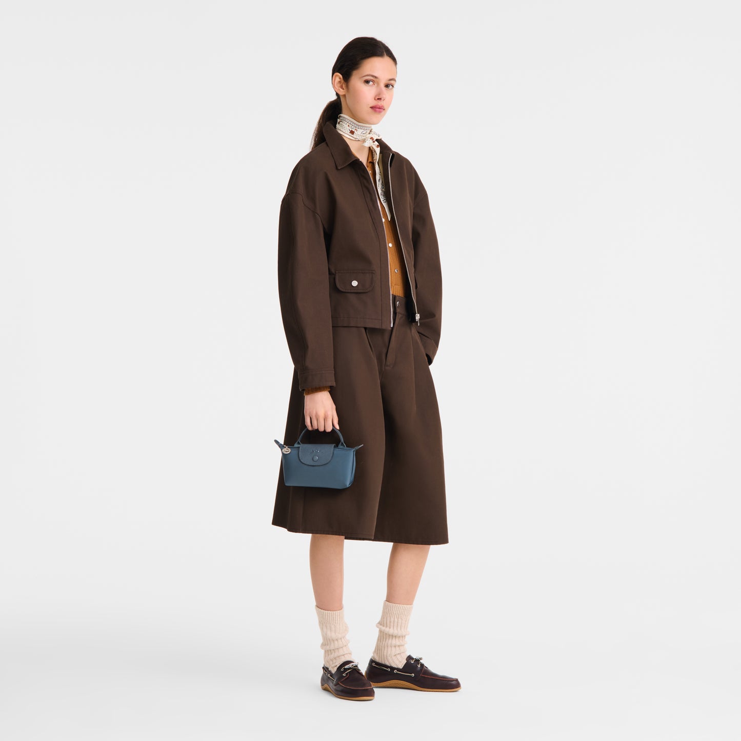 LONGCHAMP-Le Pliage One Pouch-Anthracite-34175979012-2