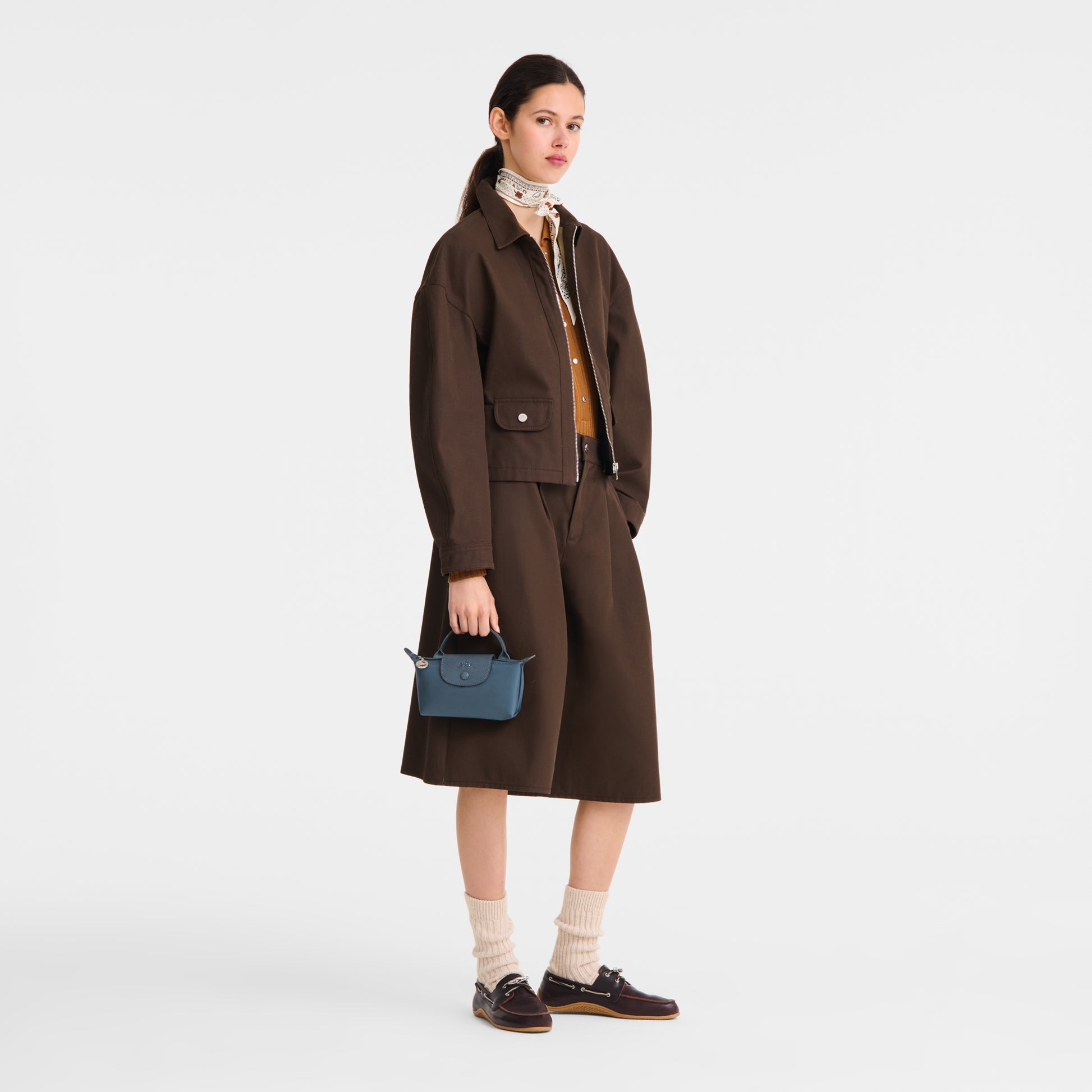 LONGCHAMP-Le Pliage One Pouch-Anthracite-34175979012-2