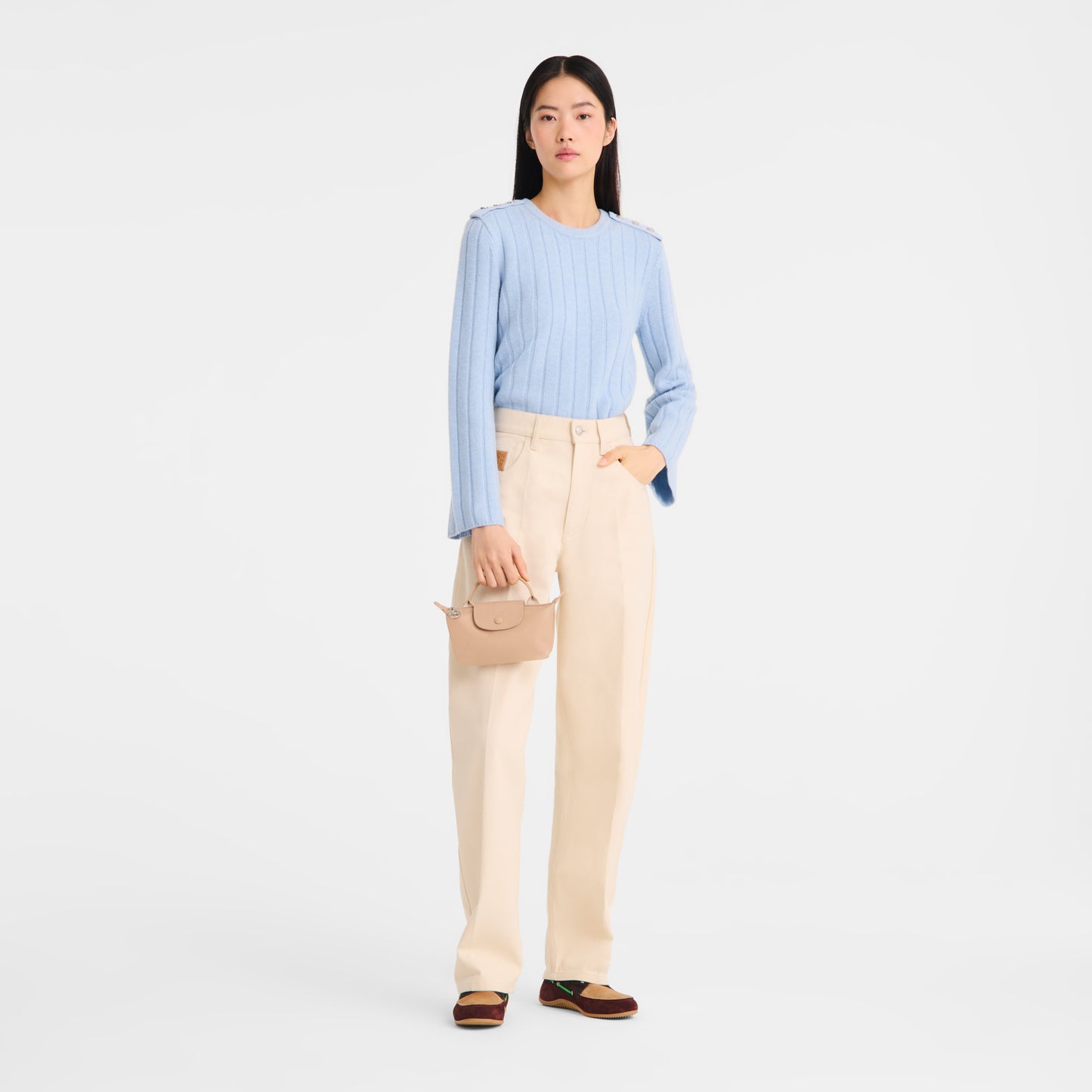 LONGCHAMP-Le Pliage One Pouch-Beige-34175979105-2