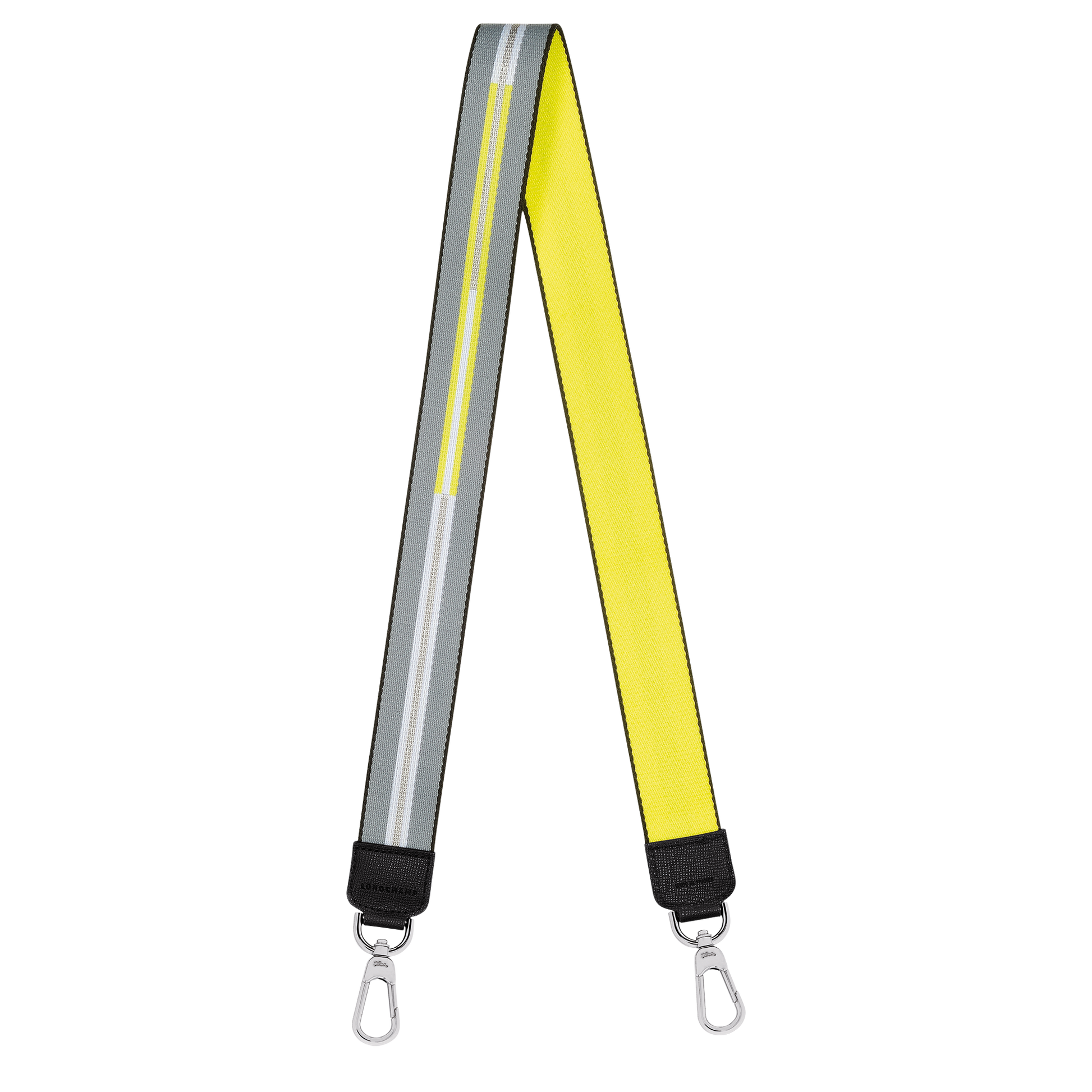 Longchamp Rayures Shoulder strap Silver Canvas 34189H64023