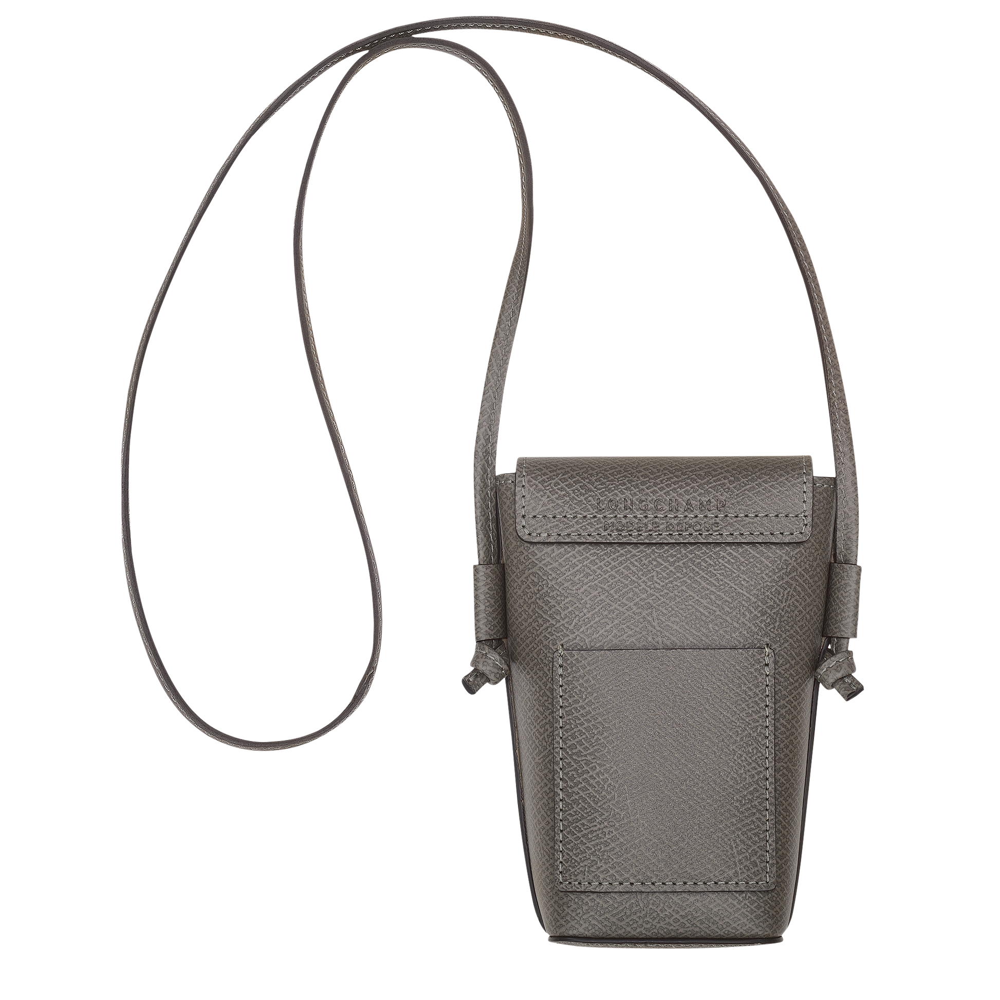 LONGCHAMP-Épure Phone case with leather lace-Turtledove-34193HYZP55-4