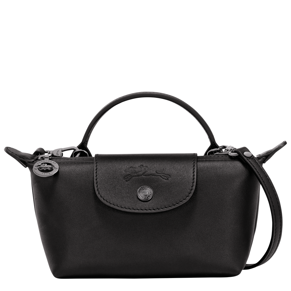 Le Pliage Xtra XS Pouch Black - Leather - 34205987001 | Longchamp ID
