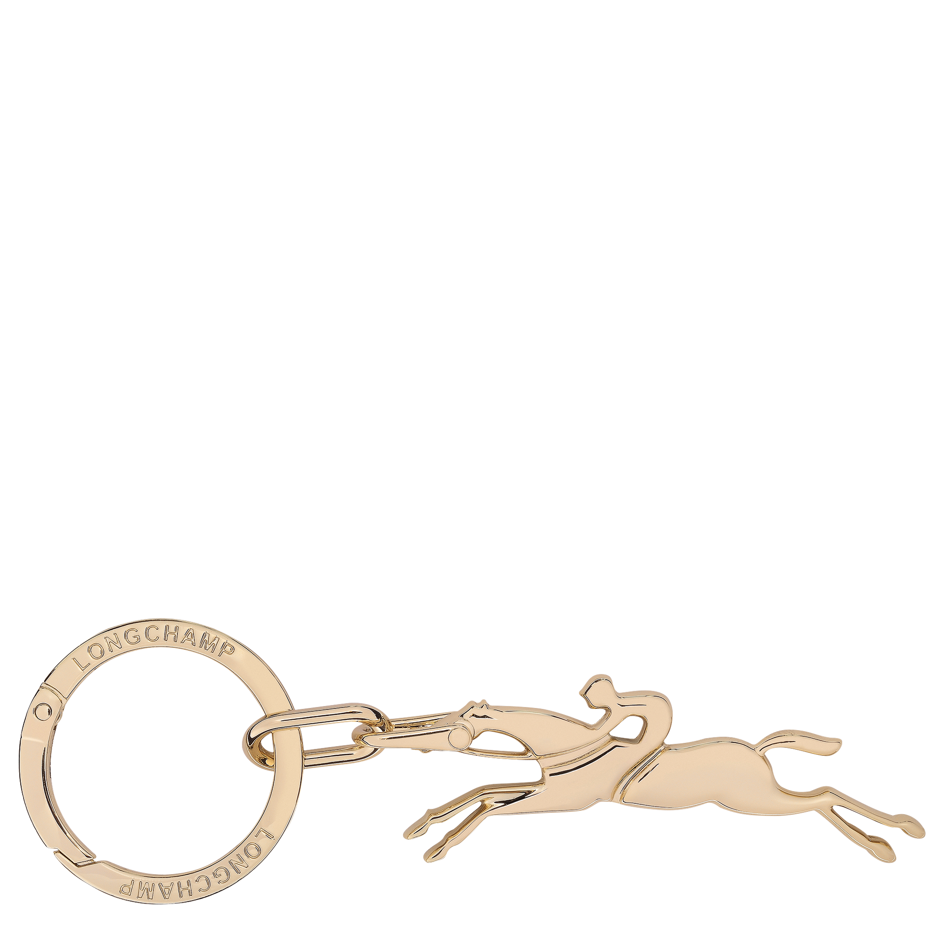 Cavalier Longchamp Keyring Very pale gold - - 36086METDTP | Longchamp