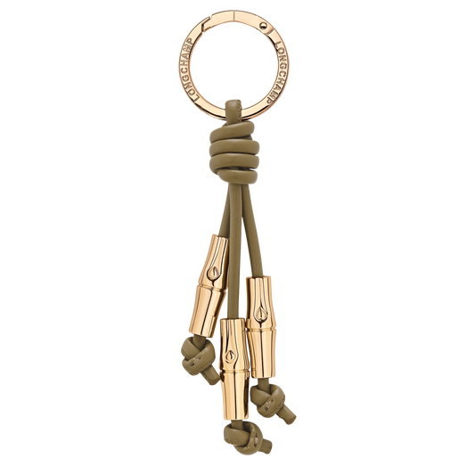 LONGCHAMP-Le Roseau Key ring-Olive-36101HGC510-1