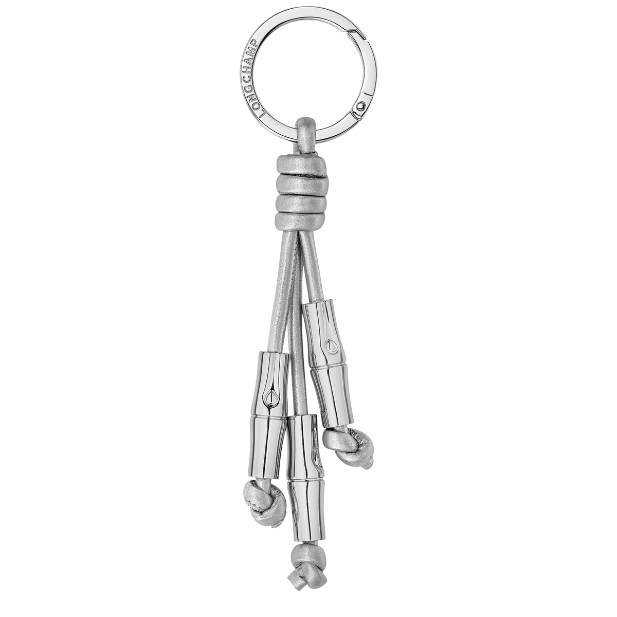LONGCHAMP-Le Roseau Key ring-Silver-36101HJY023-1