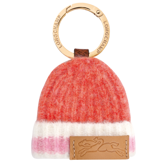 LONGCHAMP-Le Pliage Collection Key ring-Coral/Pink-36111HITM29-1