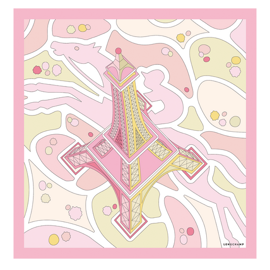 Equestrian Tower Silk scarf 70