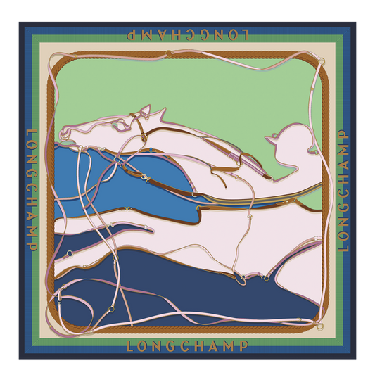 LONGCHAMP-A Toute Allure Silk scarf 90-Thistle-50664GSO569-1