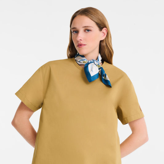 LONGCHAMP-Rubans Longchamp Silk scarf 50-Slate-50667GSO212-1