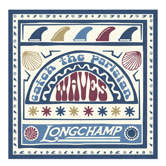 Catch The Parisian Wave Silk scarf 50