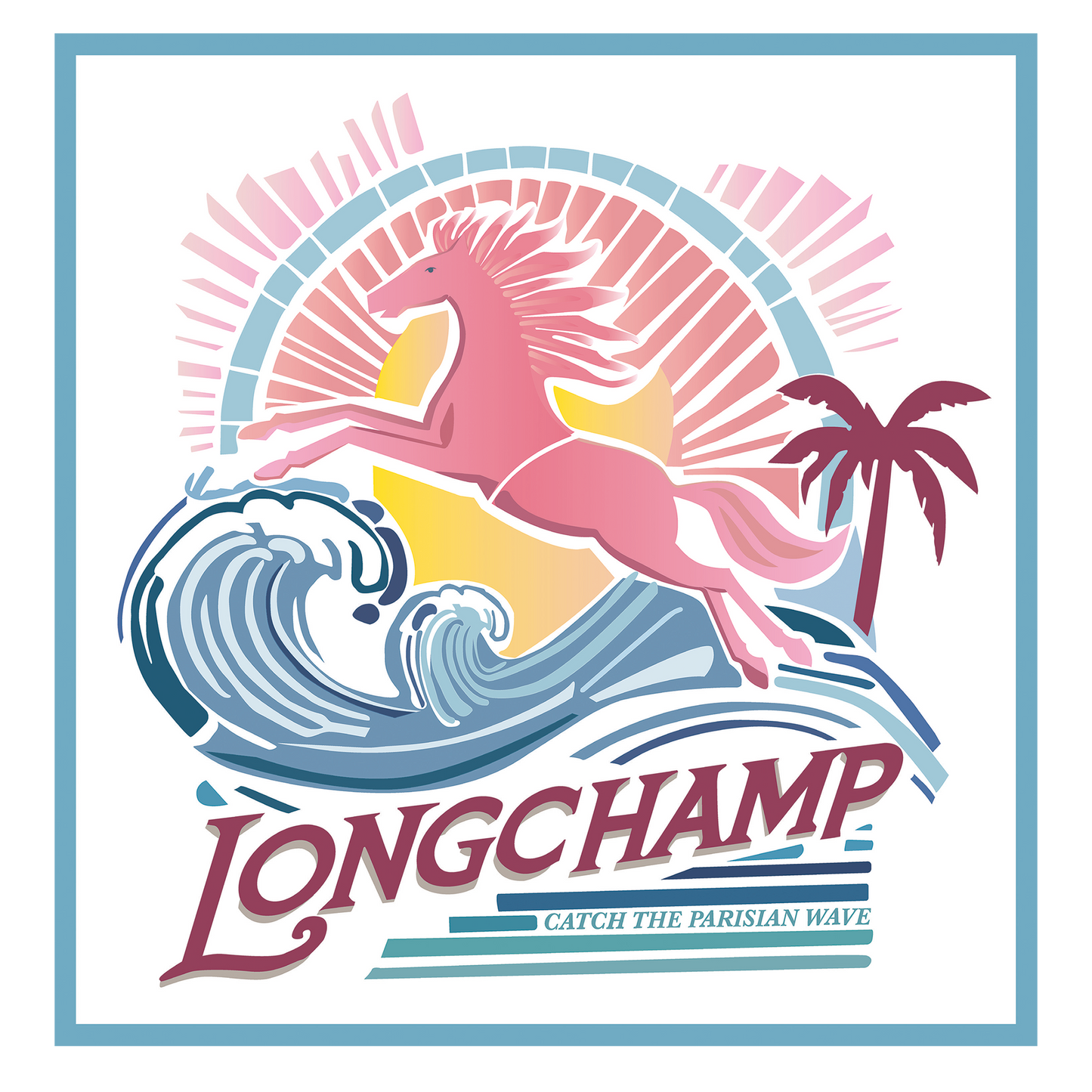 La Vague du Style Silk scarf 70