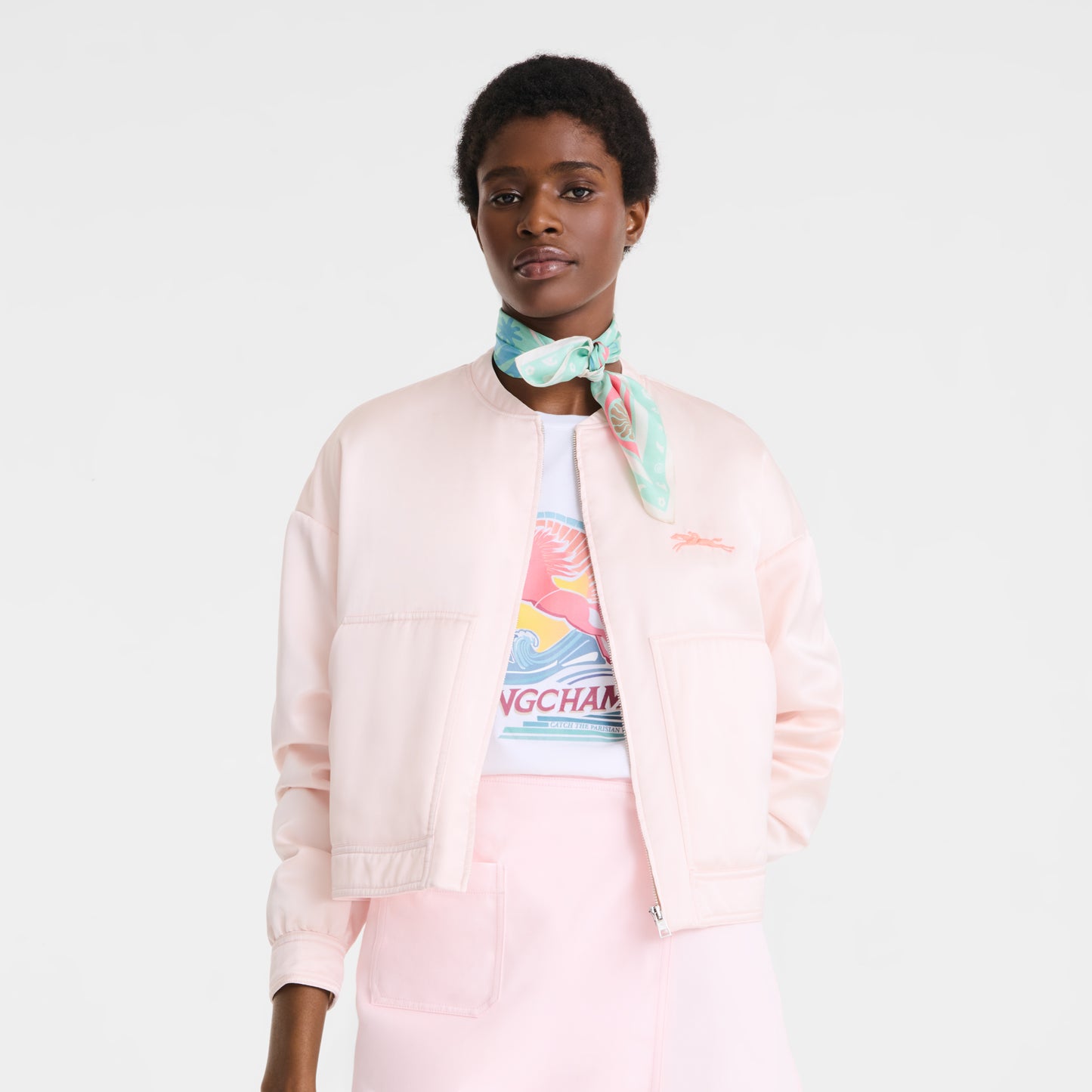 Parisian Surf Club Silk scarf 90