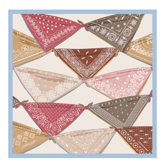 LONGCHAMP-La Baroudeuse Silk scarf 50-Wave-50676GSOM66-1