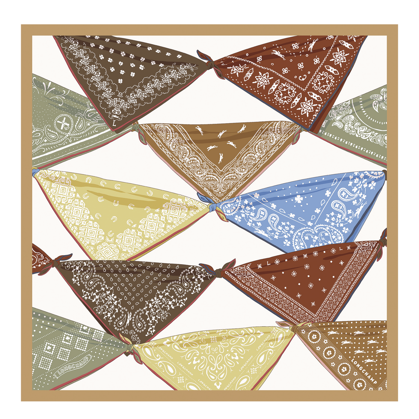 LONGCHAMP-La Baroudeuse Silk scarf 50-Dulce-50676GSOM81-1